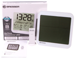 Часы настенные Bresser MyTime Meteotime LCD, белые