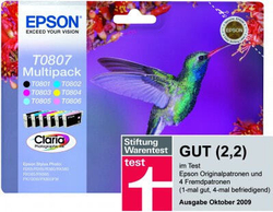 Epson Multipack 6-colours T0807 Claria Photographic Ink C13T08074010