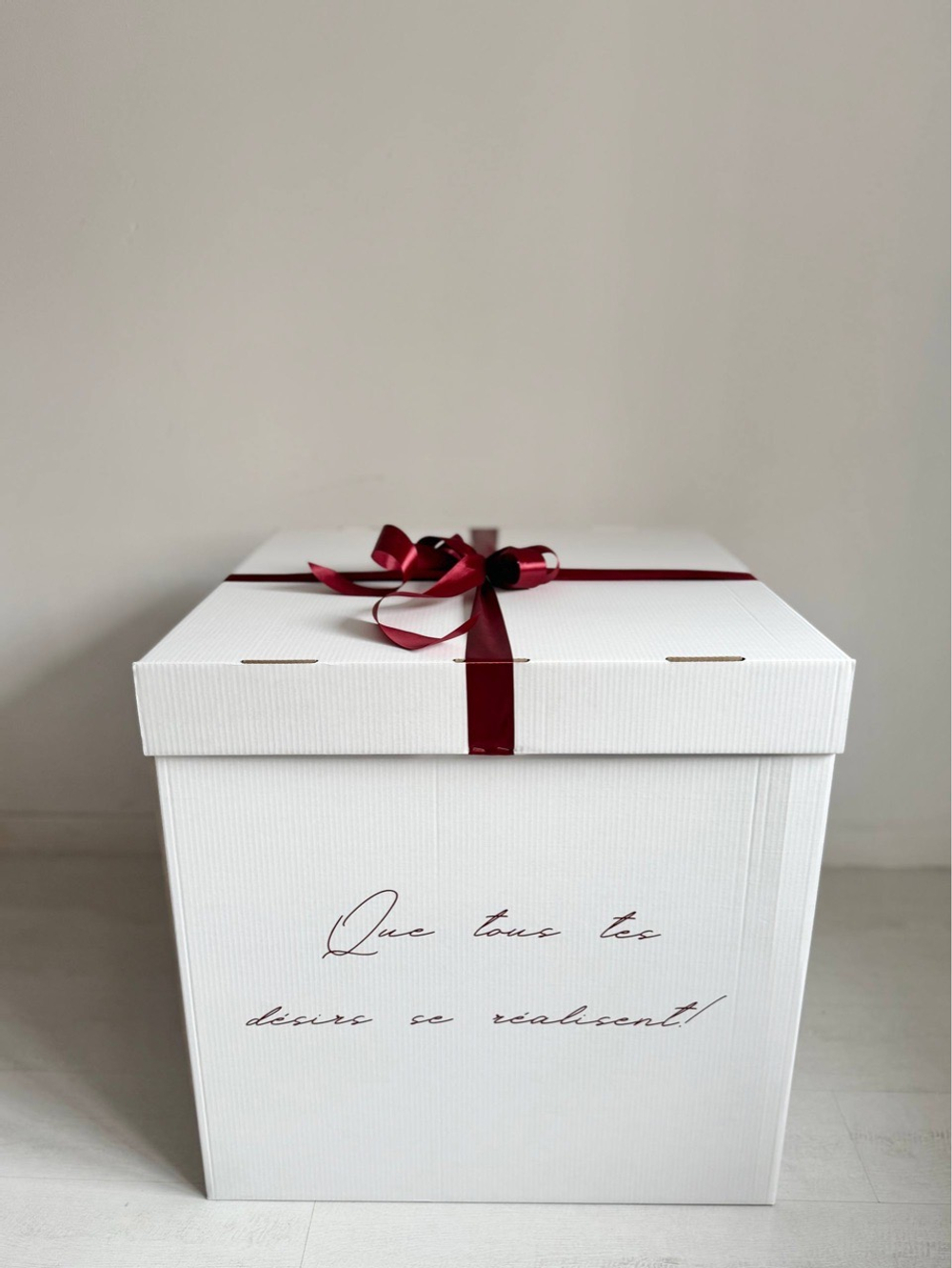 Большая коробка сюрприз бабочки/вино №5110