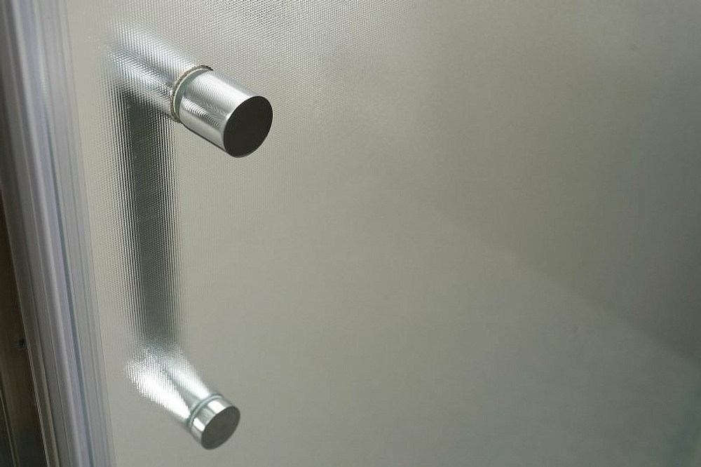 Душевой уголок BelBagno Uno 100х80 UNO-195-AH-2-100/80-P-Cr профиль Хром стекло рифленое