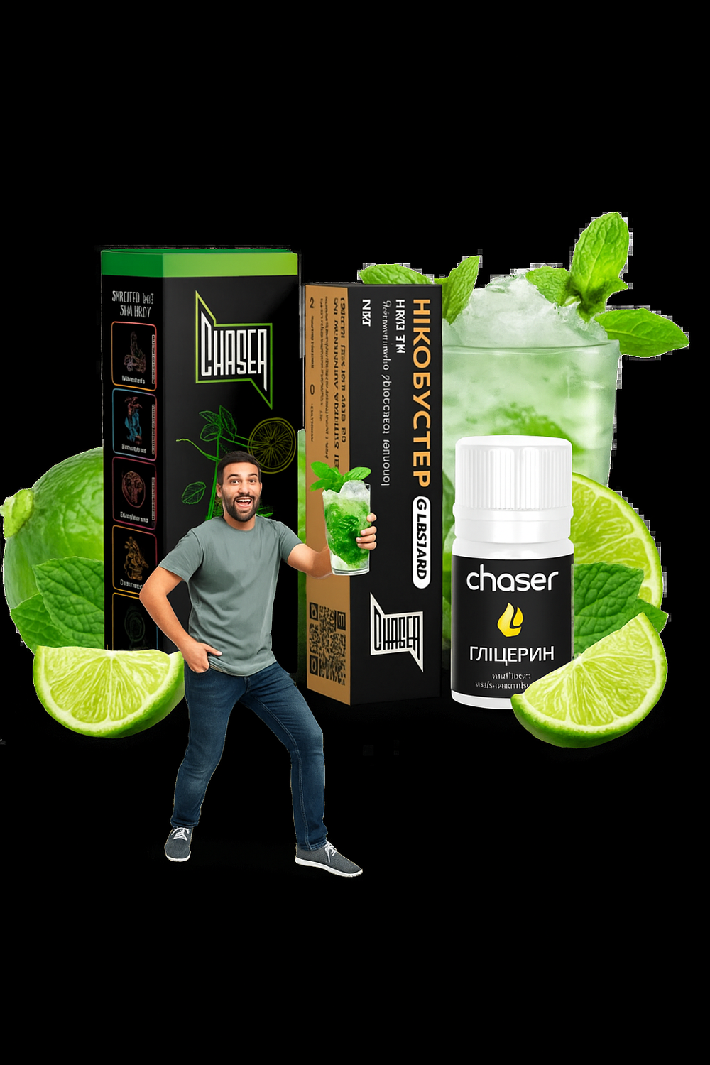 Chaser BLACK - Mojito (30ml, 5% nic)