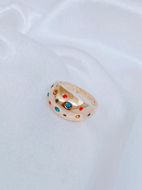 "Монпасье" кольцо в золотом покрытии из коллекции " Молодежная" от Jenavi