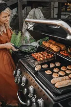 Газовый гриль Broil King Baron Shadow 490 IR, 6 горелок (с ИК-горелкой), вертел, чёрный