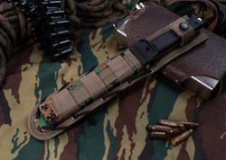 Подарочный набор: Trident AUS-8 StoneWash G10 Black и шкатулка 80 лет Великой Победы