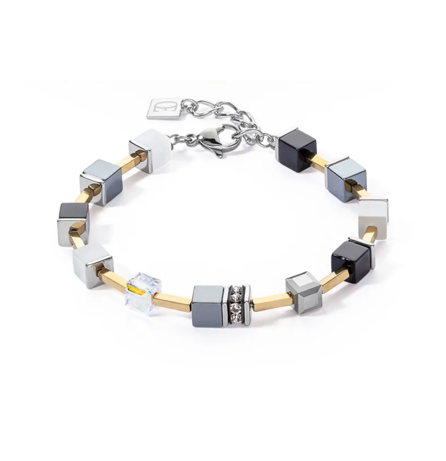 Браслет Coeur de Lion Black-White-Grey 2700/30-1333