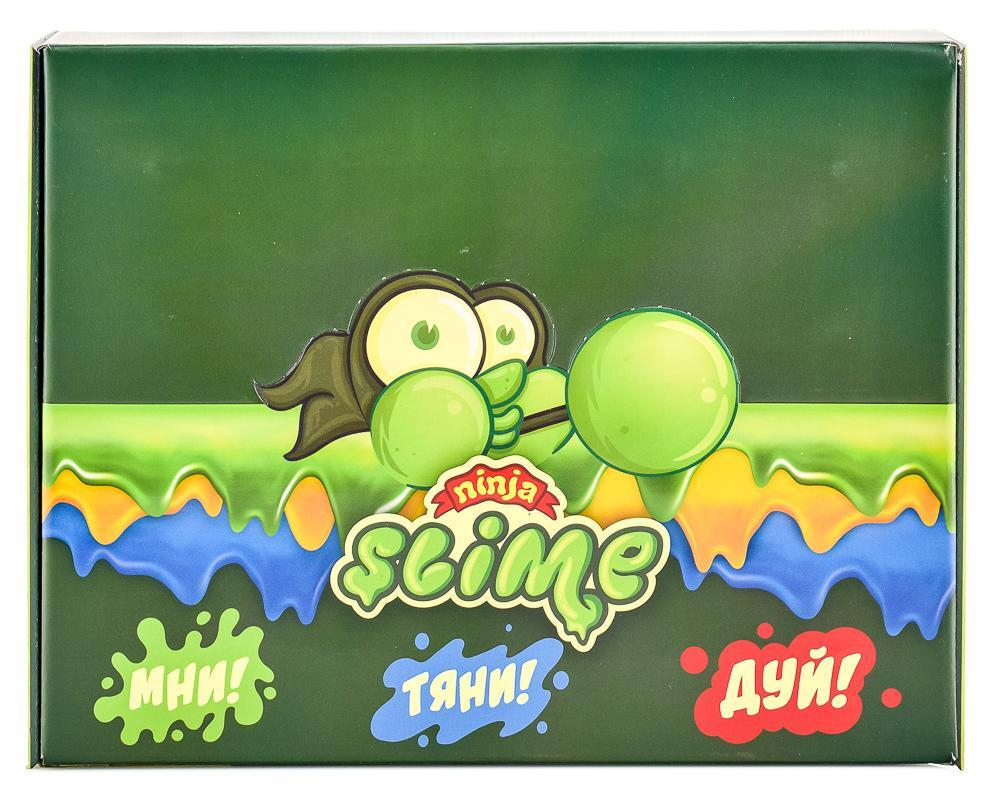 Лизун "Slime "Ninja" светится в темноте, синий, 130 г.