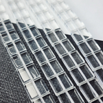 Бусины стекло, хрустальные квадраты 10мм, штучно