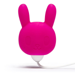 Розовый клиторальный стимулятор-зайчик SILICONE PURPLE BUNNY CLITORAL VIBRATOR (Цвет: розовый)