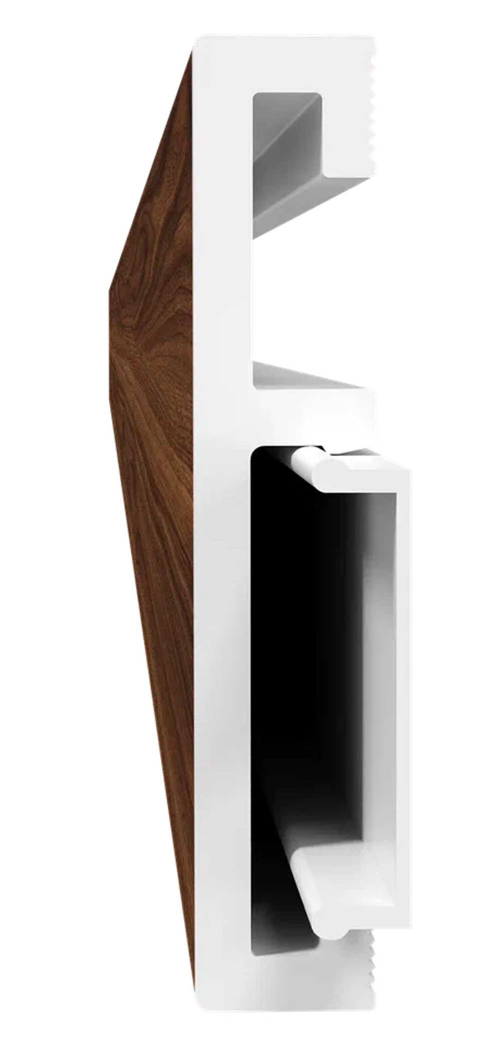 Напольный плинтус ПВХ Foresta Grace Орех Пекан шоколад стронг FG 028 2000х70х13 мм