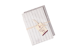 Набор полотенец 2шт Luxberry Cheff Assistant белый-серый-полоска вид