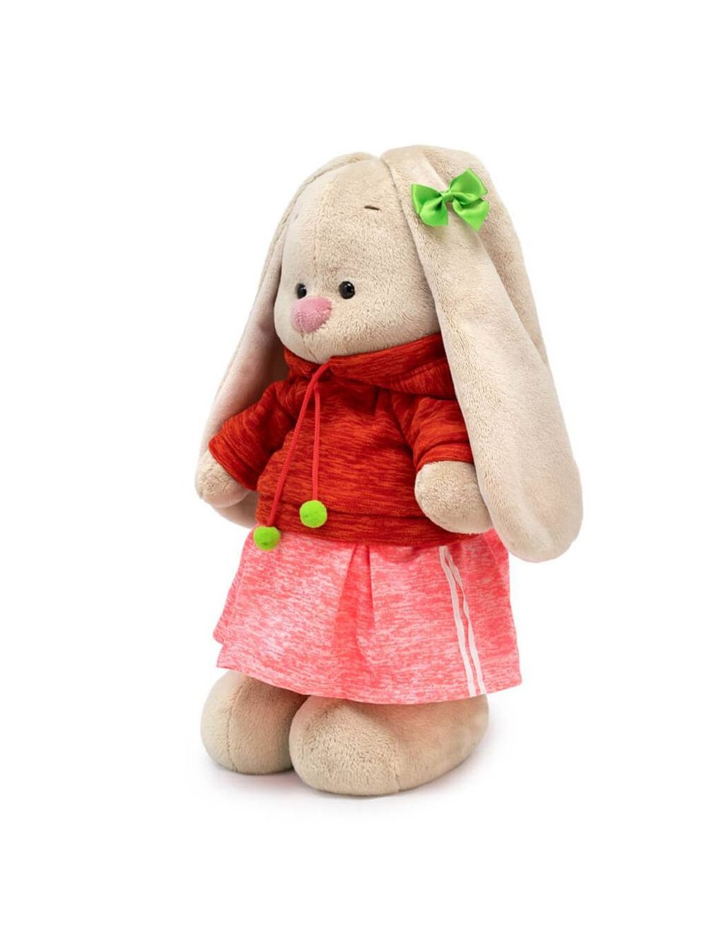 Мягкая игрушка Зайка Ми в худи и юбке 25 см
