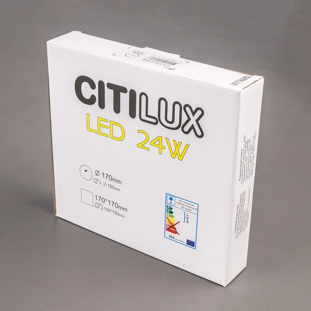 Citilux Вега CLD5224W LED Встраиваемый светильник с диммером Белый