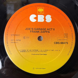 Винтажная виниловая пластинка LP Frank Zappa Joe's Garage Acts II and III (Holland 1979)