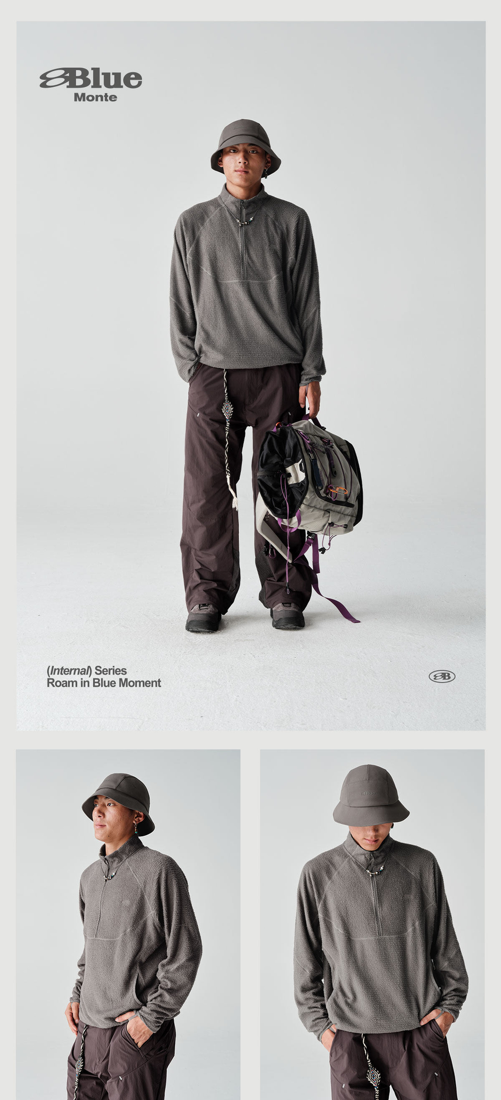 Свитшот Nothomme BlueMonte Primaloft серый