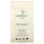 Lifeboost, Кофе, Optimist ™, молотый, легкой обжарки, 340 г (12 унций)