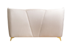 Кровать Garda Decor Сиена (Siena) без мех.велюр бежевый Colt002 199*222*116 см