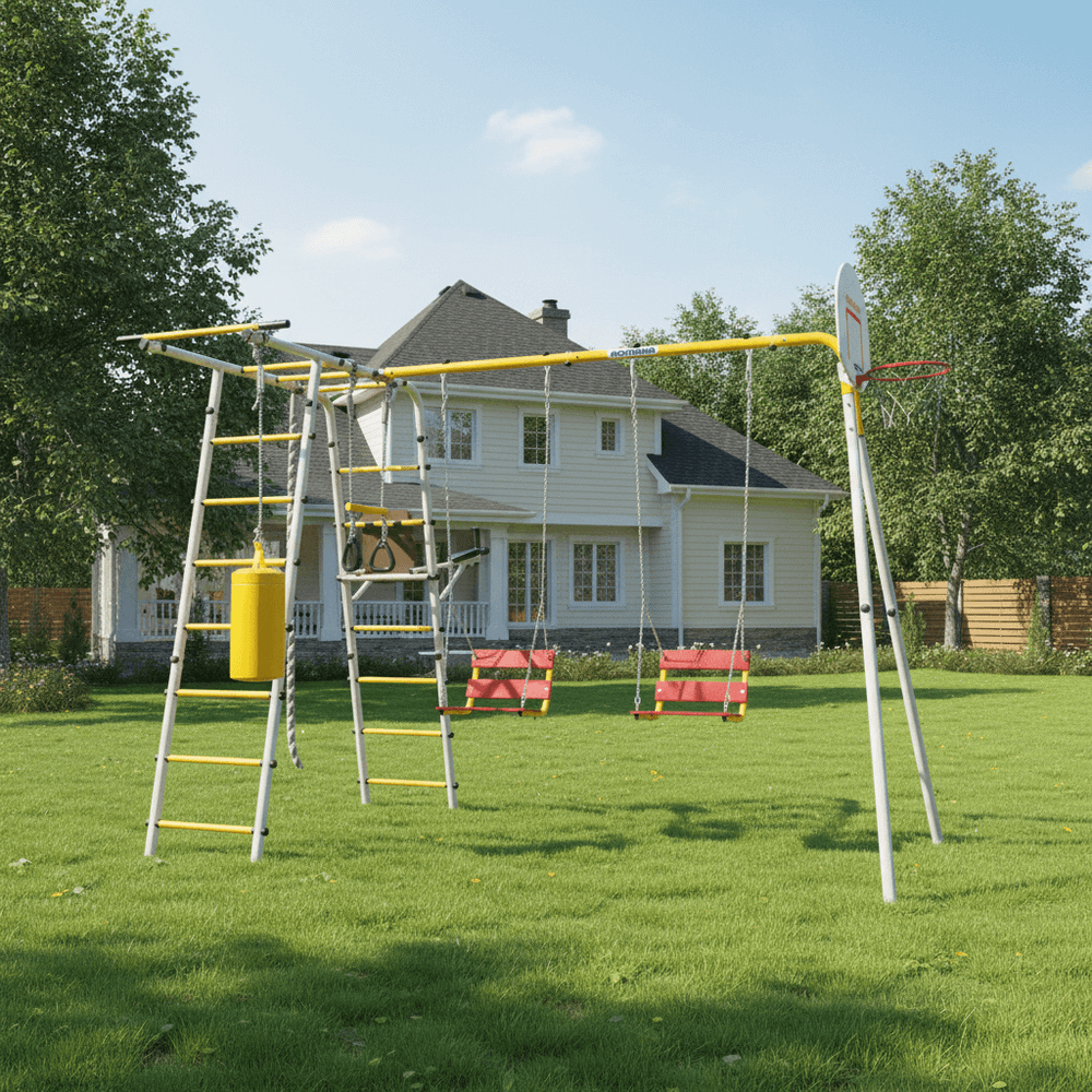 ROMANA Спорт Плюс 2 (желтый/серый) (с качелями гнездо)