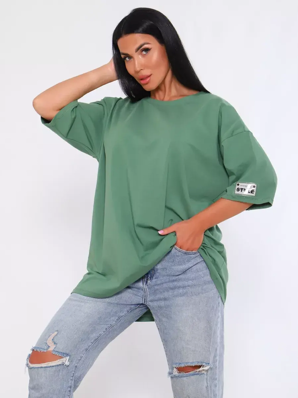 Футболка оверсайз больших размеров