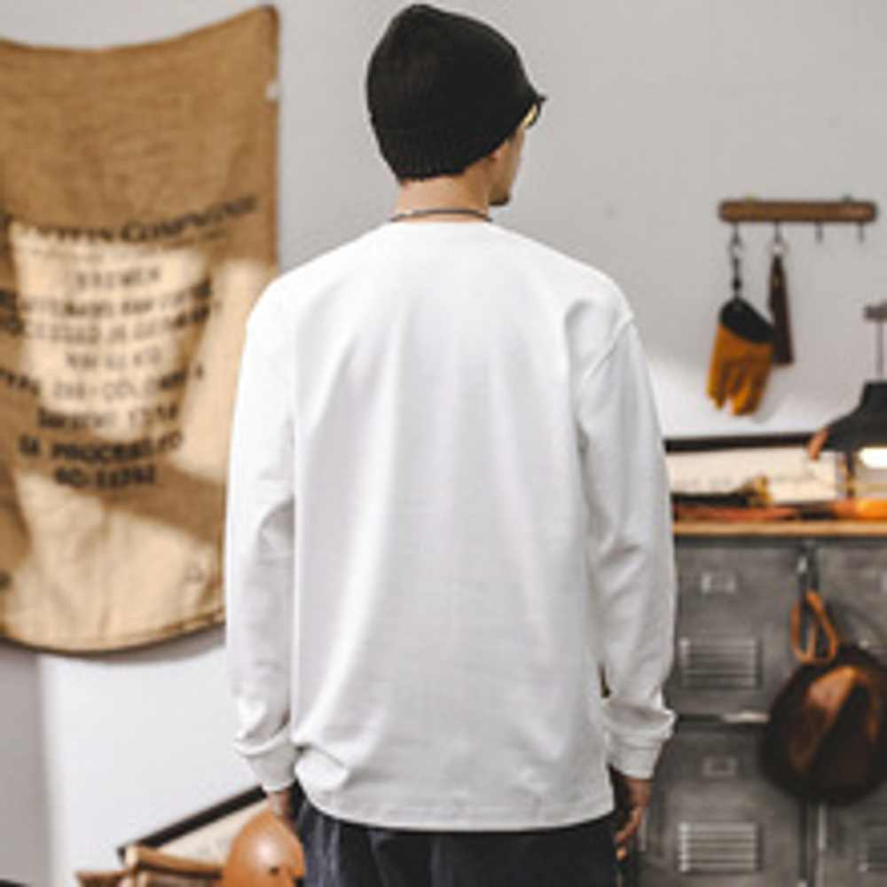 Американская футболка с длинным рукавом мужская сезон осенний