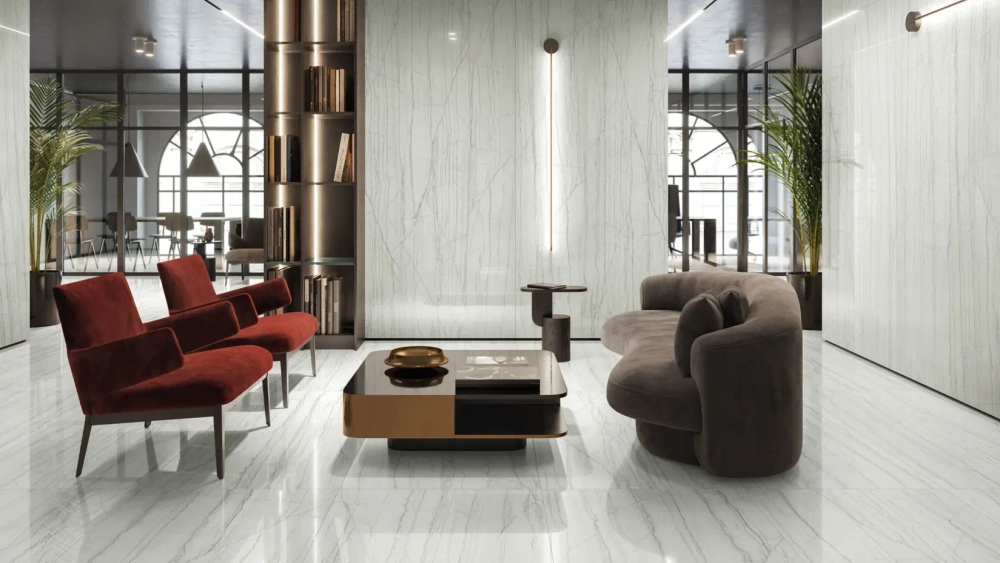 CHARME ADVANCE PLATINUM WHITE (ШАРМ АДВАНС ПЛАТИНУМ УАЙТ) ЛЮКС 1600*800 керамогранит, полированный