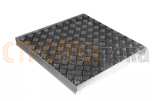 Люк напольный Универсал Люкс Лайт (с амортизаторами)  600х 600