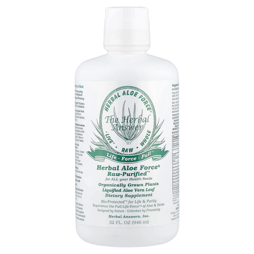 Herbal Answers, Herbal Aloe Force®, Raw Purified™, 946 мл (32 жидк. унции)