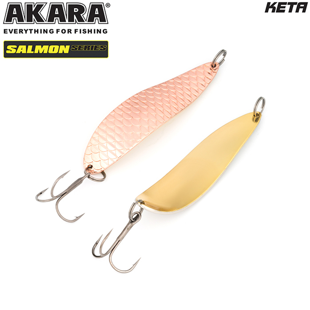 Блесна колебалка Akara Salmon Кета 85 мм 22 гр. CU/GO