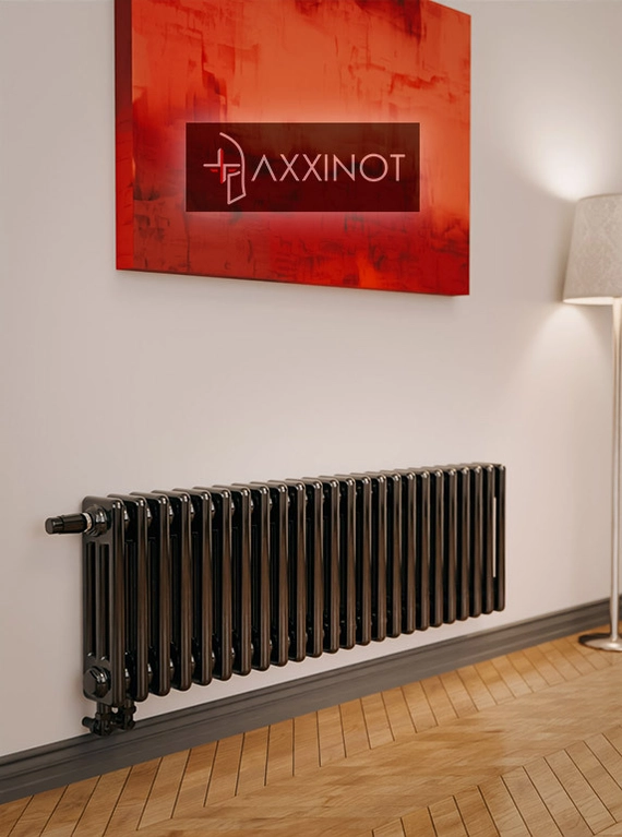 Axxinot Sentir 3030 - трехтрубный трубчатый радиатор высотой 300 мм, нижнее подключение с термовентилем