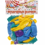 Воздушные шары 50 шт, 10»/25см «Пират», (микс)