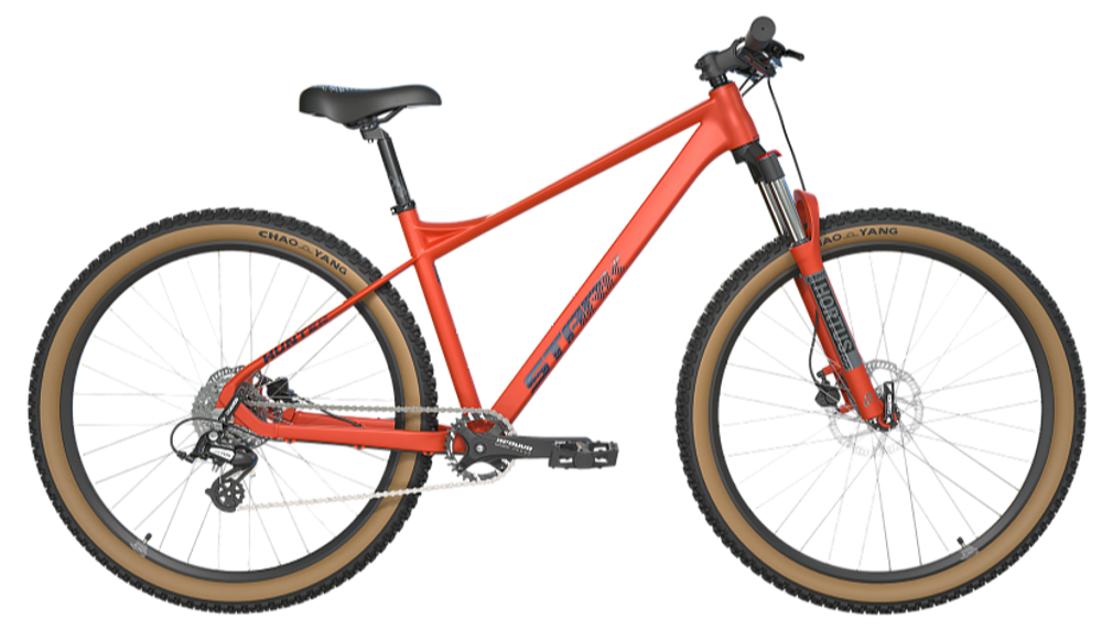 Велосипед 29" Stark'25 Hunter 29.2 HD р.19" оранжевый матовый/грозовой