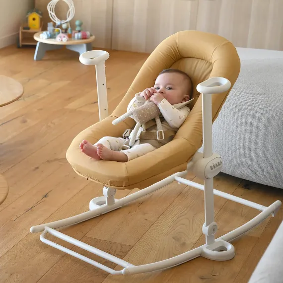 Шезлонг детский Beaba Up&amp;Down Baby Bouncer Plus Ochre