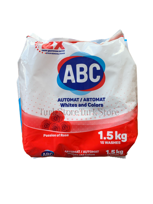 Порошок для стирки белья ABC Роза 1,5 кг