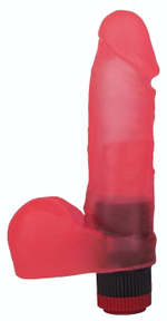 Розовый вибромассажёр в форме фаллоса - 16 см. (Цвет: розовый)