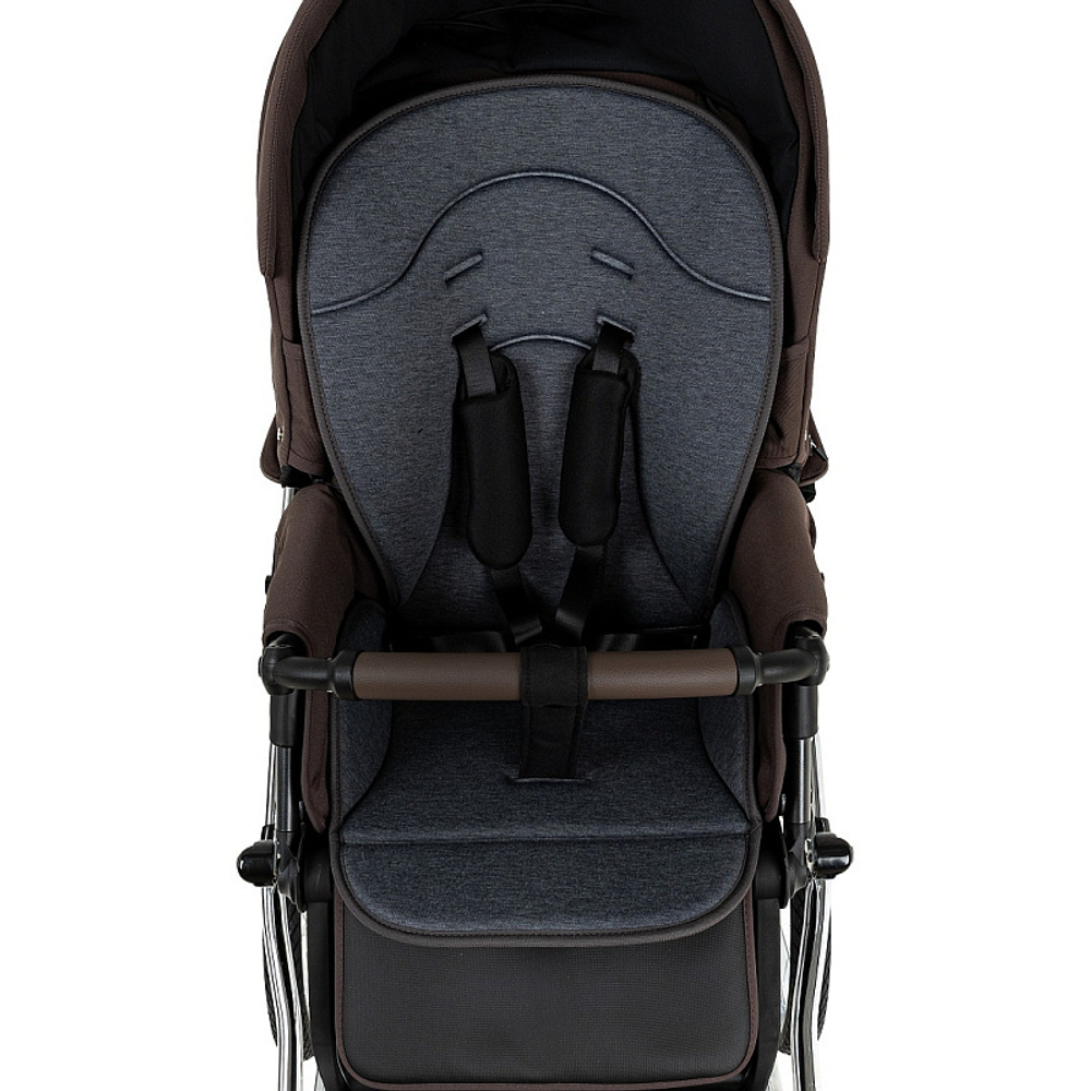 Детская коляска Roan Bass Next Classic d14 2.0 2 в 1 BSNC/93/2 Turkish Coffe/Black/руч.Cappuccino