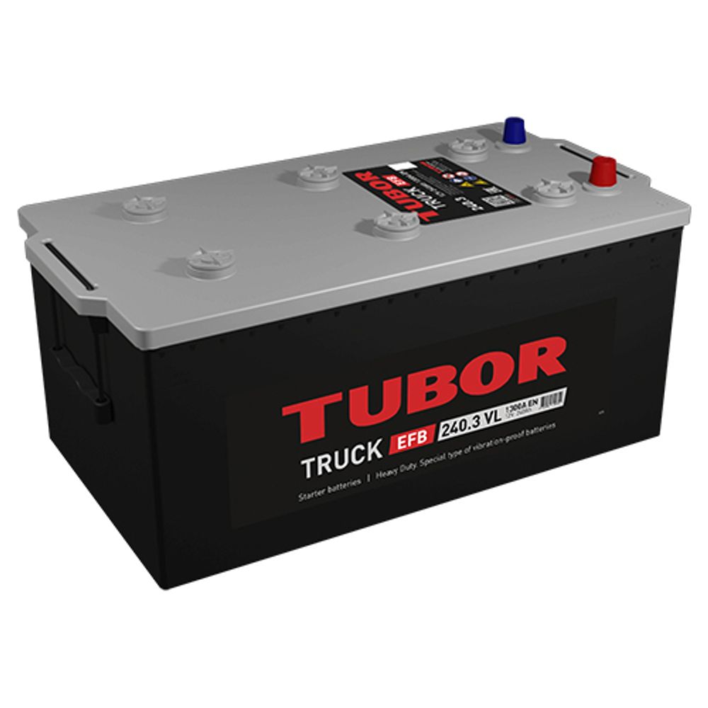 TUBOR TRUCK EFB 6CT- 225 аккумулятор TUBOR TRUCK EFB 6CT- 225 аккумулятор