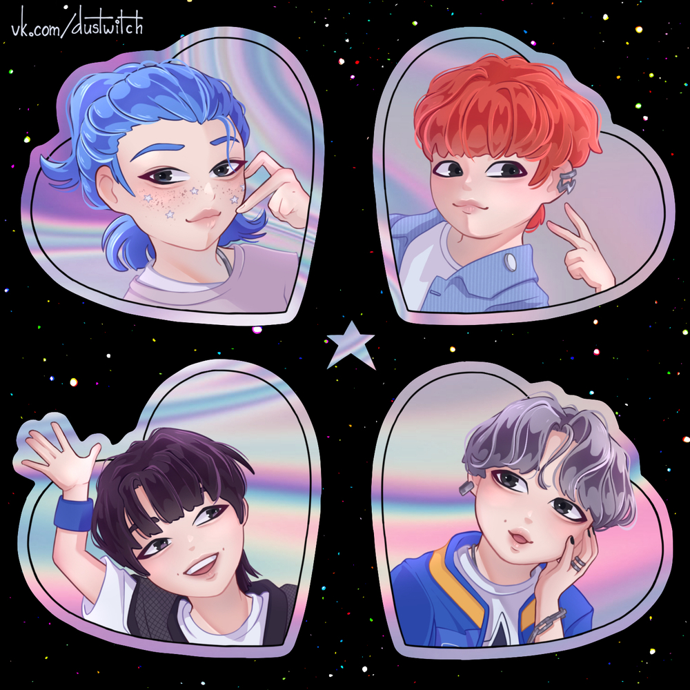 Стикерпак / Dust Witch / STRAY KIDS / SKZ maknae