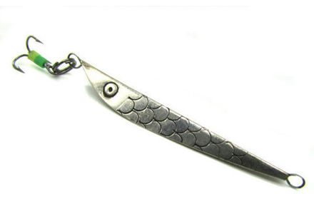 Блесна Зимняя WINTERLURES Маропедка чеканка  35 мельхиор тройник шт. 120