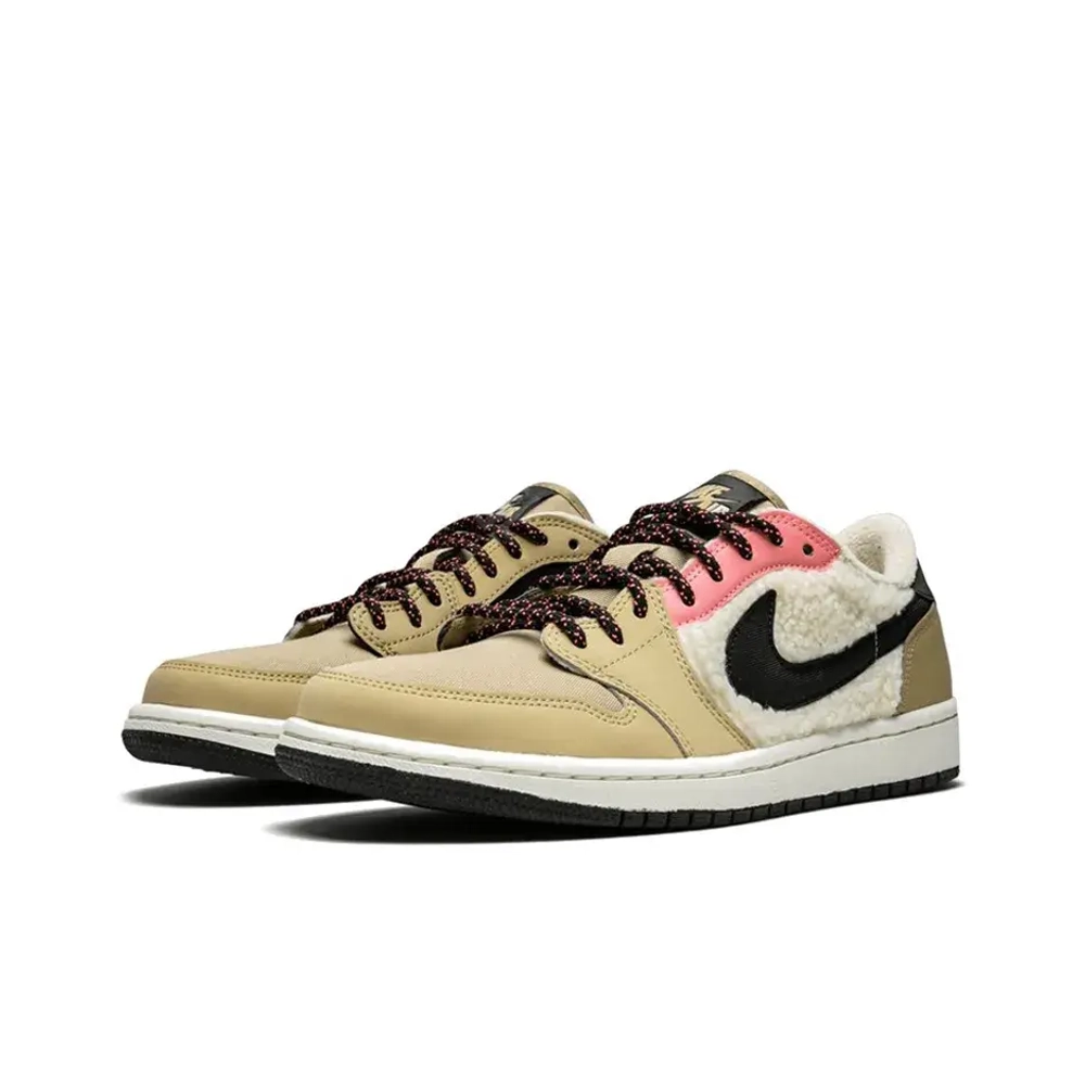 Женские кроссовки Air Jordan 1 Retro Low Fleece 'Parachute Beige' AQ0828-200