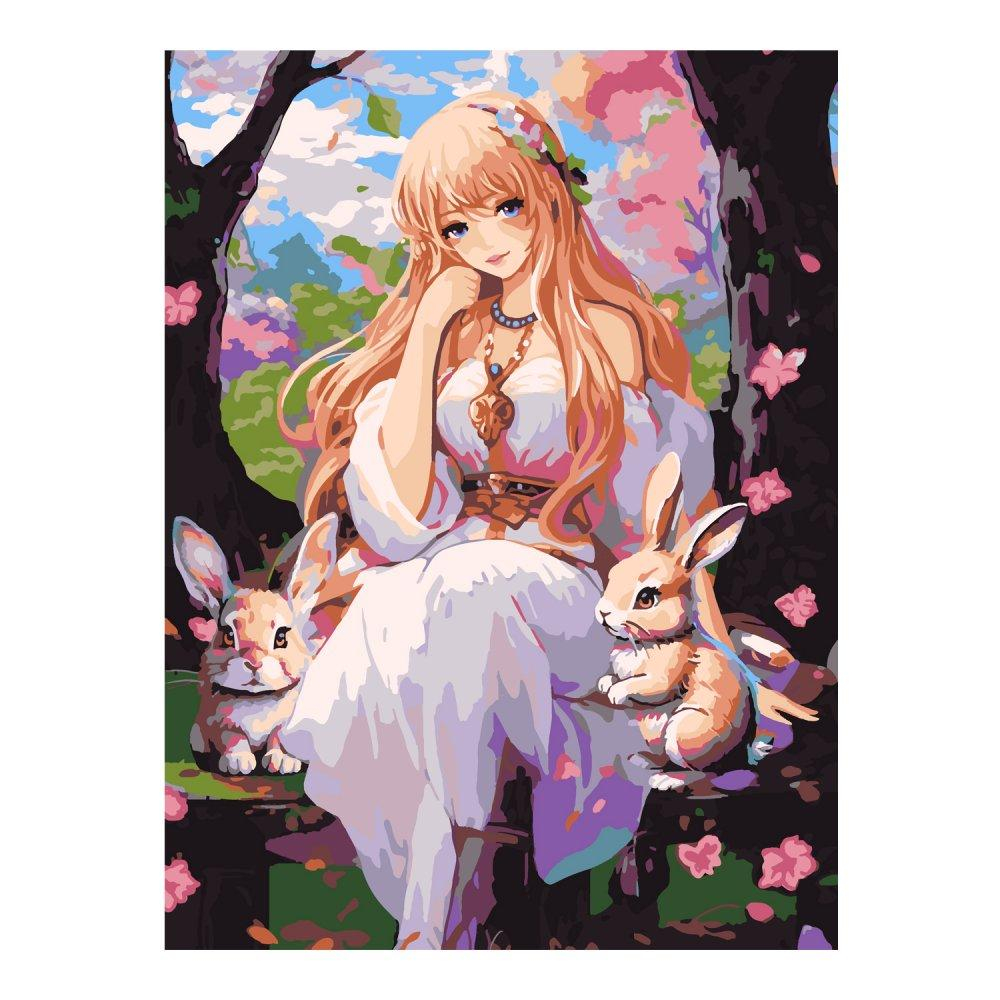 Картина по номерам 40*50см "Прогулка в саду" (Lori)