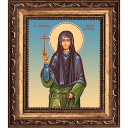 Мария Портнова преподобномученица. Икона на холсте.