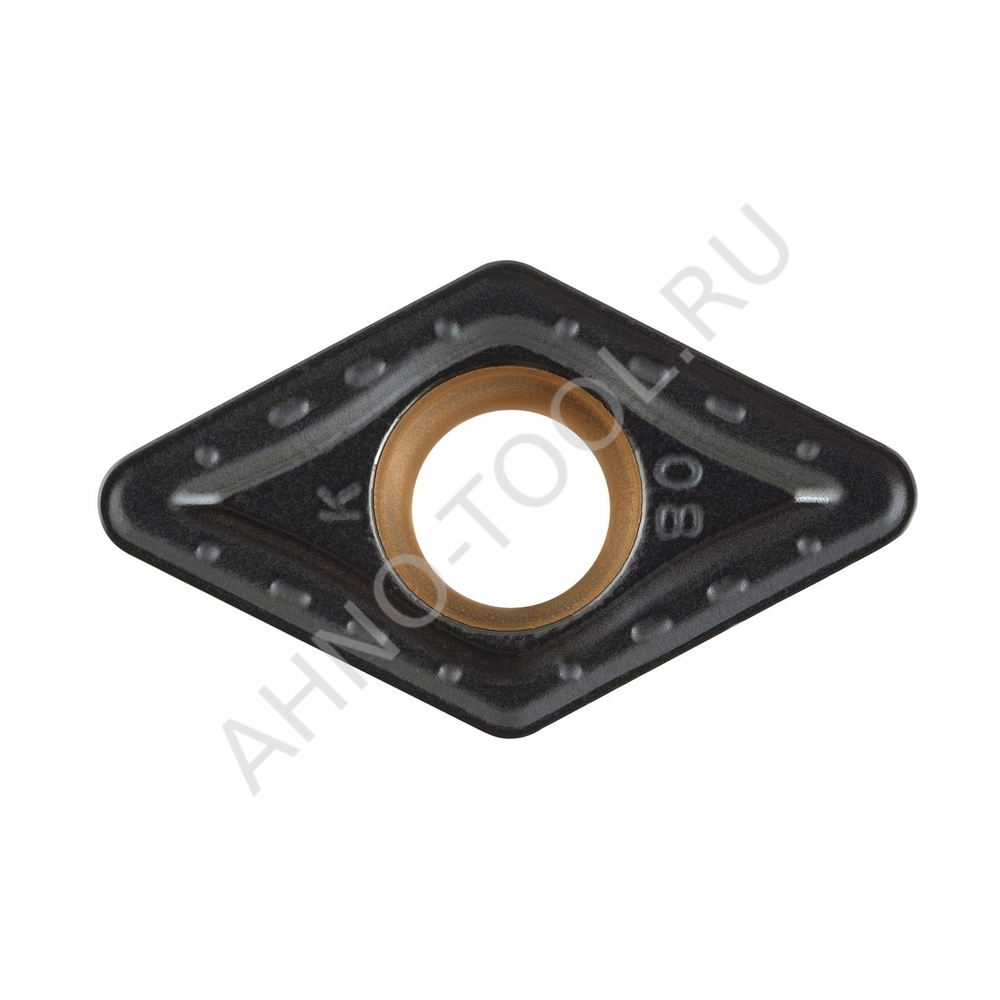 Пластина твердосплавная ISO DCMT070208-PMA ACP10E AHNO по стали, чистовая