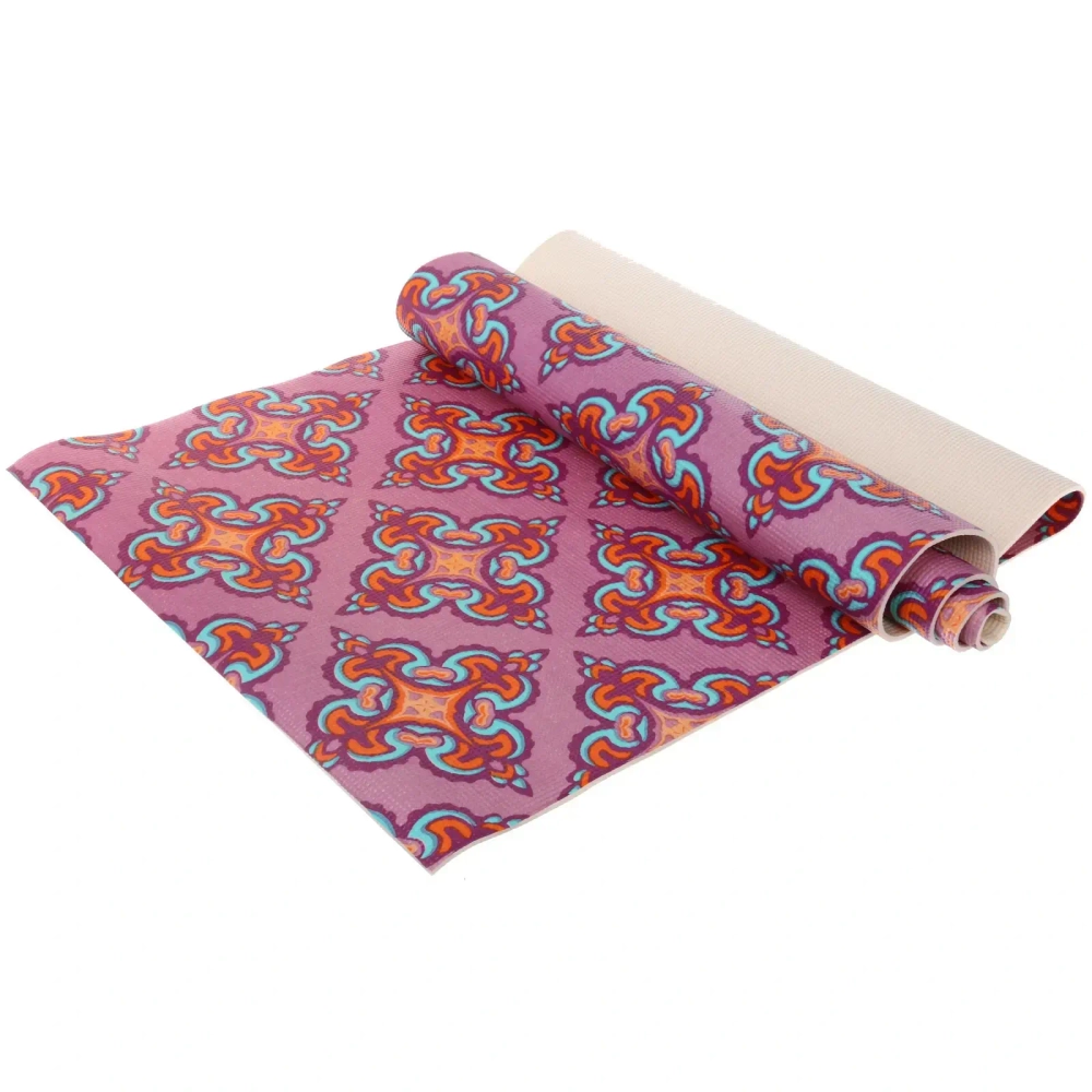 Коврик для йоги 6 мм 173х61 см «Свежесть ветра» PVC, микс принтов