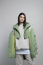 Капюшон-манишка Alexandra Talalay AH001 фисташковый