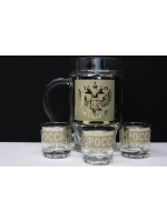 Набор подарочный Пивная Кружка и 3 стопки