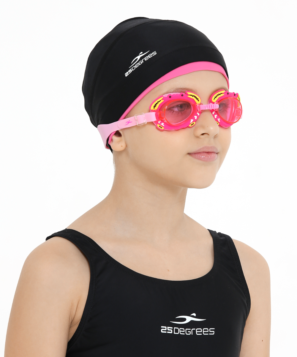 Шапочка для плавания Duplo Black/Pink, полиамид