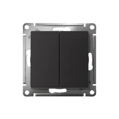 Переключатель проходной 2-кл. СП AtlasDesign 10А IP20 (сх. 6/2) 10AX механизм карбон SE ATN001065