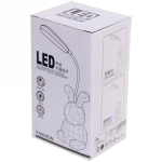 Светильник настольный «Prizma-Зайчик» 6.5*6.5*28 см LED USB 4.2 V1.05w, Розовый