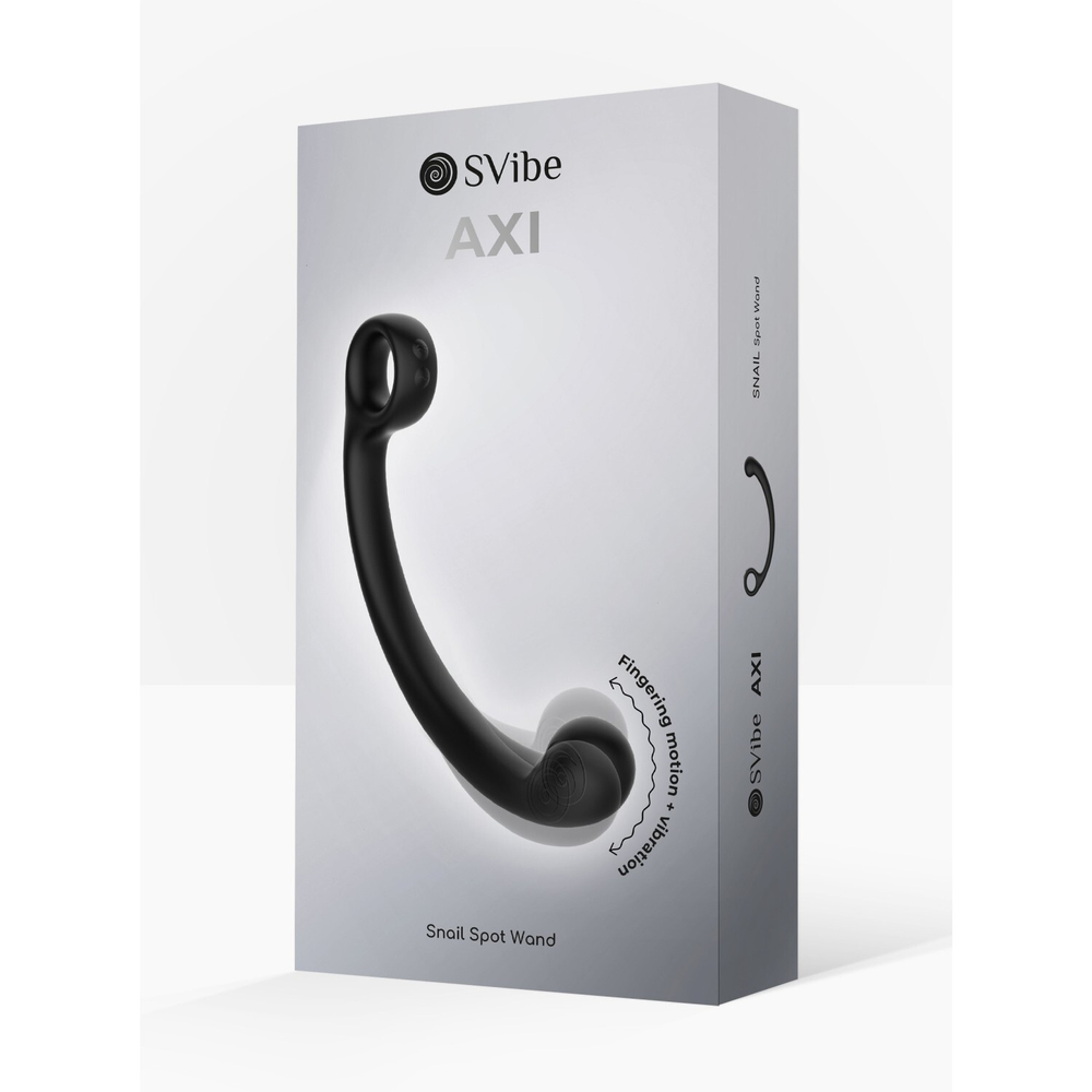Универсальный вибромассажер SVibe Snail AXI Spot Wand, чёрный