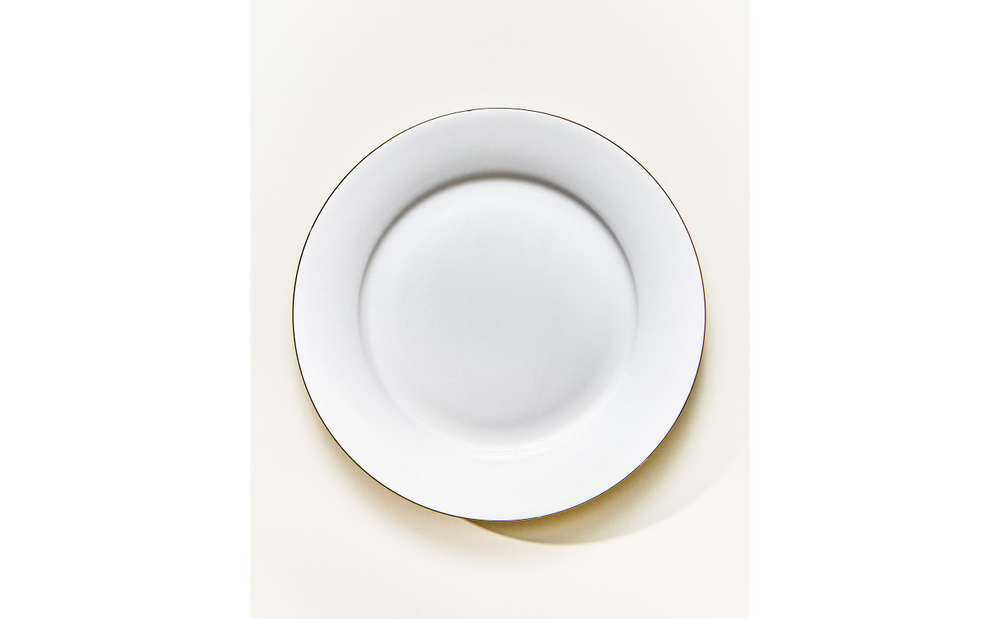 Zara Home тарелка десертная из костяного фарфора, цвет золотой, 20 см