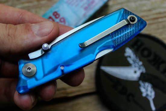 Складной нож Ontario 8798SB Wraith Ice Series Glacier c клинком из стали 1.4116 Krupp (X50CrMoV15) рукоять ABS-пластик